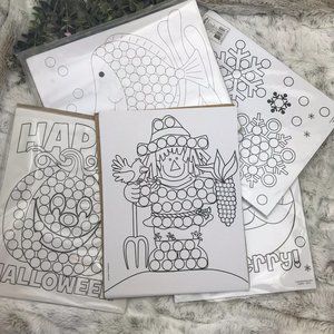 Dot Markers Activity Sheets 5 Packs Fall Halloween Autumn Winter Christmas Holid